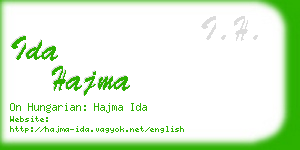 ida hajma business card